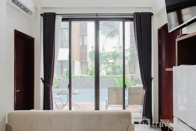 Comfortable 3BR Room with Pool View at Asatti Apartment By Travelio