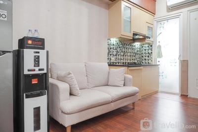 2BR Green Pramuka City Apartment near Shopping Center By Travelio