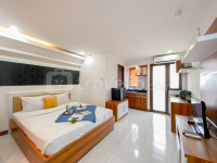 Wooden Touch Studio at Kebagusan City Apartment By Travelio