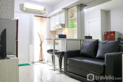 Best Homey and Strategic 2BR Apartment at Green Pramuka City By Travelio