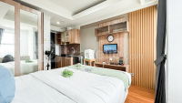 Nice and Comfort Studio Apartment at Belmont Residence Puri By Travelio