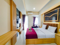 Apartemen Grand Dharmahusada Lagoon - Wood Accents Studio at Grand Dharmahusada Lagoon Apartment by Travelio