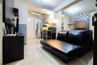 Monochrome Style 2BR Green Palace Kalibata Apartment By Travelio
