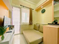 Comfort Designed 2BR at Green Pramuka City Apartment By Travelio