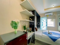 Comfy Studio Green Pramuka City Apartment with City View By Travelio