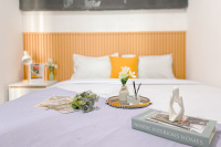 Simply Look 1BR at Boutique Kemayoran Apartment By Travelio