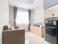 Apartemen LRT City Sentul - Royal Sentul Park - Soft Grey 1BR at Royal Sentul Park Apartment By Travelio