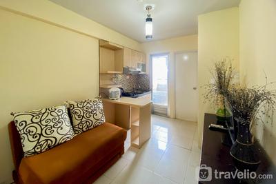 2BR Kalibata City Apartment with Sofa Bed near Shopping Center By Travelio