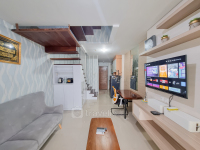 Elegant and Spacious 2BR Loft Green Park Yogyakarta Apartment By Travelio