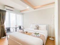 Studio near Rajawali Station at Amethyst Apartment By Travelio