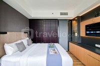 Urban Industrial Touch 1BR Apartment at The Smith Alam Sutera By Travelio