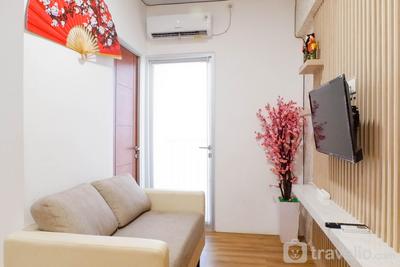 Good Living Japanese 1BR for 4 Pax at Gunawangsa Tidar Apartment By Travelio