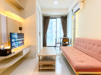 Good and Modern 2BR Daan Mogot City Apartment By Travelio