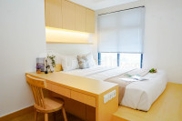 Compact Wooden Accents 3BR at Pollux Chadstone Apartment By Travelio
