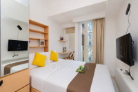 Minimalist Studio Apartment for 2 Pax at Tokyo Riverside PIK 2 By Travelio