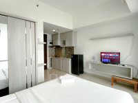 Apartemen LRT City Bekasi - White Toned Studio at LRT City Bekasi Apartment By Travelio
