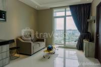 Modern Look 1BR at 22nd Floor Ciputra International Apartment By Travelio
