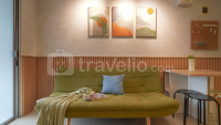 Pleasant White 3BR at Bassura City Apartment By Travelio