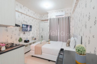 Soft and Strategic Studio at Green Pramuka City Apartment By Travelio
