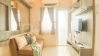 Comfy 2BR Near Mall at Green Pramuka City Apartment By Travelio