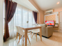 Simple and Homey 2BR at Grand Kamala Lagoon Apartment By Travelio