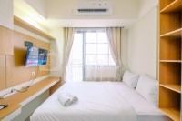 Strategic 2BR without Living Room Evenciio Margonda Apartment By Travelio