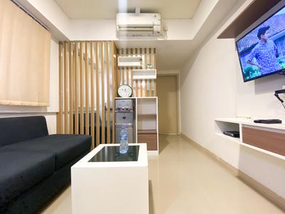 Comfortable 2BR at 25th Floor Meikarta Apartment By Travelio