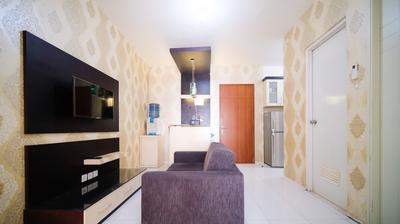 Homey and Tidy 2BR Apartment at East Coast Residence By Travelio