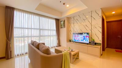 Apartemen The Kencana Residence - Spacious and Homey 2BR Apartment with Private Lift at The Kencana Residence By Travelio