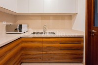 Apartemen Marigold Nava Park - Modern Wood Accent 2BR at Marigold Nava Park Apartment By Travelio