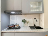 Apartemen LRT City Sentul - Royal Sentul Park - Soft Grey 1BR at Royal Sentul Park Apartment By Travelio