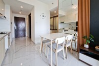 Modern Look 2BR at Sky House BSD Apartment By Travelio