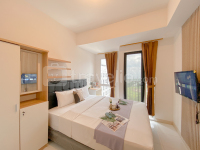 Best Furnished Studio at 39th Floor Tokyo Riverside PIK 2 Apartment By Travelio