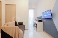 Blue Accent Minimalist 2BR at Tokyo Riverside PIK 2 Apartment By Travelio