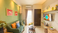 Cozy Colorful 2BR Apartment at Transpark Bintaro By Travelio