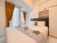 Cozy Living Studio Room at 26th Floor Tokyo Riverside PIK 2 Apartment By Travelio