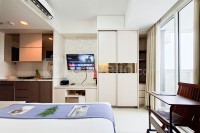 Homey and Restful Living Studio at Apartment West Vista By Travelio