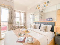 Good Studio Room at Transpark Juanda Bekasi Timur Apartment By Travelio
