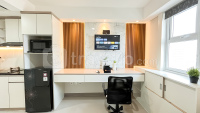 Apartemen Samesta Mahata Margonda - Modern White Accent Studio at Samesta Mahata Margonda Apartment By Travelio