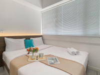 Homey and Modern Look 3BR at Meikarta with Balcon Apartment By Travelio