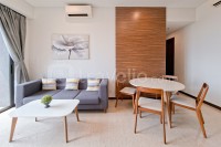 Apartemen Marigold Nava Park - Modern Wood Accent 2BR at Marigold Nava Park Apartment By Travelio