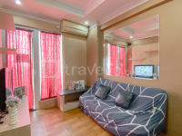 Relaxing 2BR with Pool View Mutiara Bekasi Apartment By Travelio