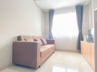 Apartemen LRT City Sentul - Royal Sentul Park - Soft Grey 1BR at Royal Sentul Park Apartment By Travelio
