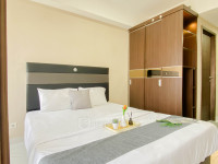 Apartemen Sakura Garden City - Dark Wood Touch Studio at Sakura Garden City Apartment By Travelio