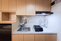 Apartemen Cisauk Point - Warm Wooden Touch Studio Room at Apartment Cisauk Point By Travelio