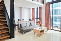 Elegant 2BR Loft Apartment with Private Lift at Yukata Suites By Travelio