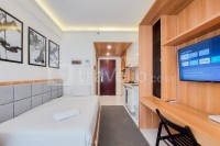 Minimalist Studio at Sky House Alam Sutera Apartment By Travelio