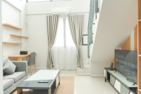 Good Deal Studio Loft Mezzanine (No Kitchen) at Kubikahomy Apartment By Travelio