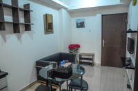 Modern 2BR Puri Park View Apartment Near Lippo Puri By Travelio