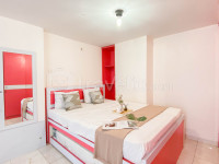 Spacious Combined Unit 1BR Apartment at Margonda Residence 2 By Travelio